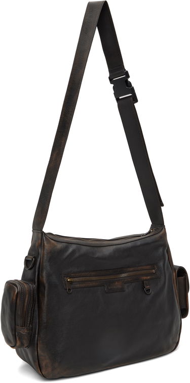 Torba za rame Balenciaga Balenciaga Superbusy Multi-Pocket Leather Messenger Bag Smeđa | 7852972ABFZ, 2