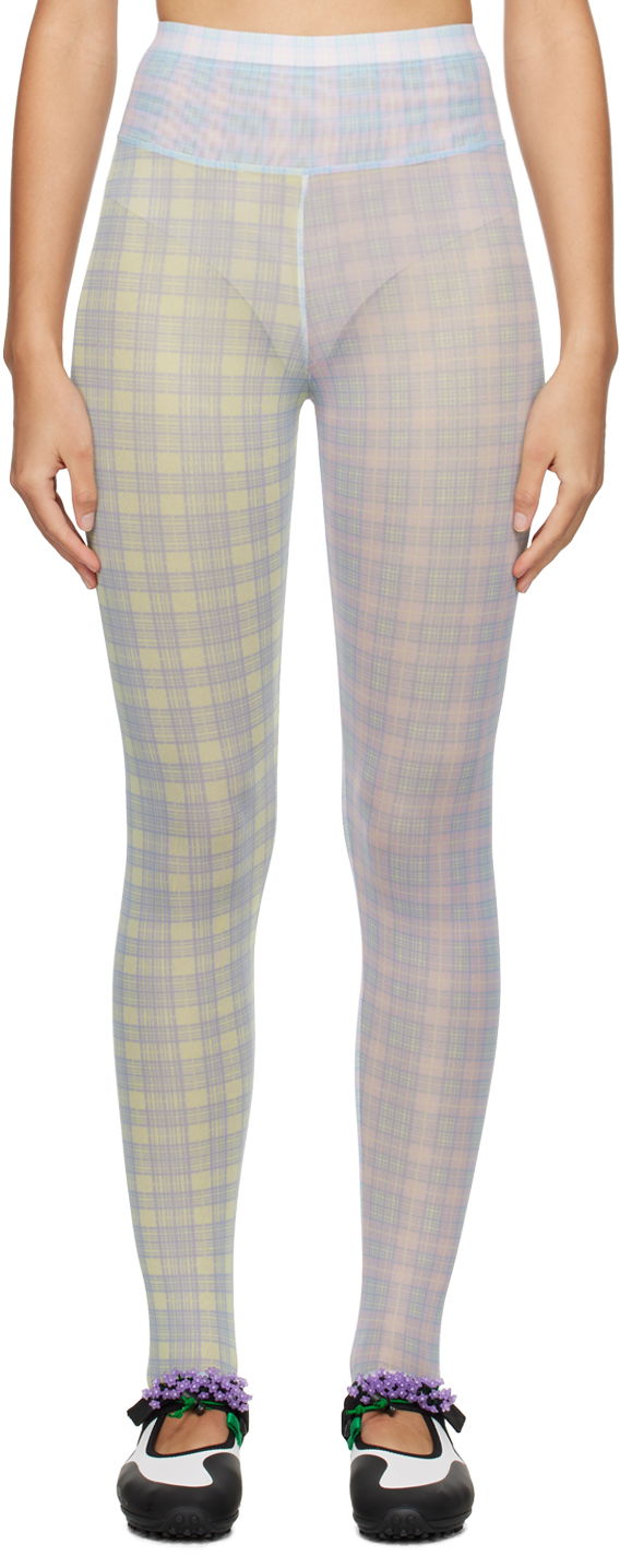 Čarape Chopova Lowena Plaid Leggings Višebojno | 4094