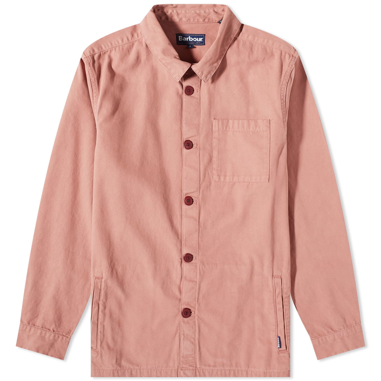 Jakna Barbour Washed Overshirt Ružičasta | MOS0281PI36, 0