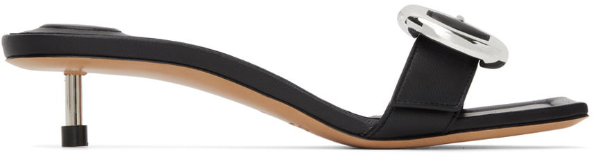 Tenisice i cipele Jacquemus Black Le Chouchou 'Les Sandales Regalo Basses' Heels Crna | 23H233FO117-3073, 0