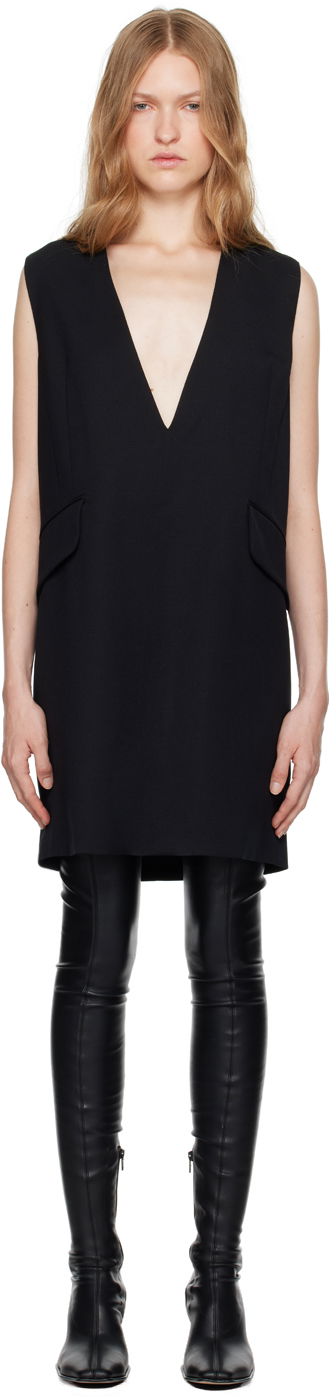 Haljina Maison Margiela Wool Minidress Crna | S52DA0046 M35153