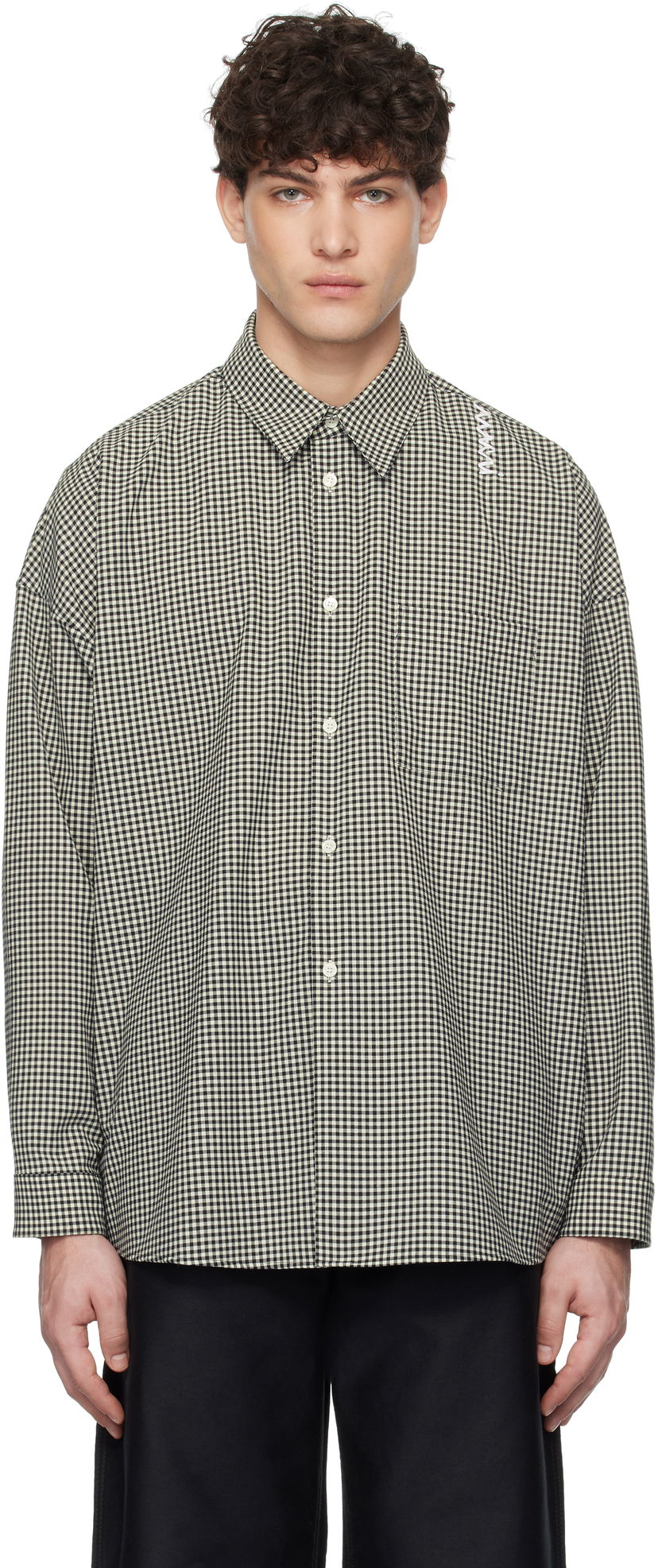 Košulja Marni Marni Checked Wool Shirt Bež | CUMU0061S5 UTP787