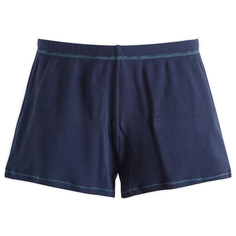 Bokserice SKIMS SKIMS Cotton Rib Loose Short, Size Large Tamnoplava | SH-SHO-8509W-NAVY
