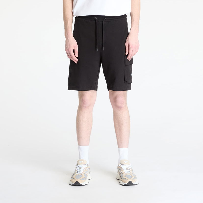Kratke hlače CALVIN KLEIN Calvin Klein Jeans Woven Label Shorts Crna | J30J327284 BEH