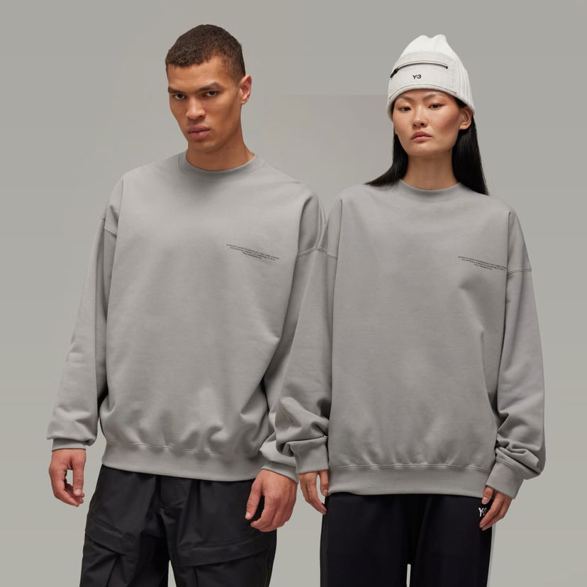 Dukserice Y-3 Y-3 Logo Crew Sweatshirt Siva | JD9815