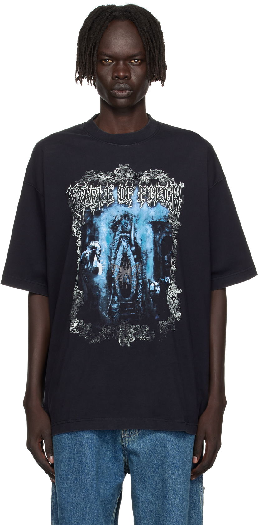 Majica kratkih rukava VETEMENTS Vetements Cradle of Filth Oversized T-Shirt Crna | UCF76TR800B