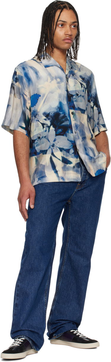 Košulja Paul Smith Paul Smith Oversized Painted Photograph Viscose Shirt Plava | M1R-426Z-P02653, 3