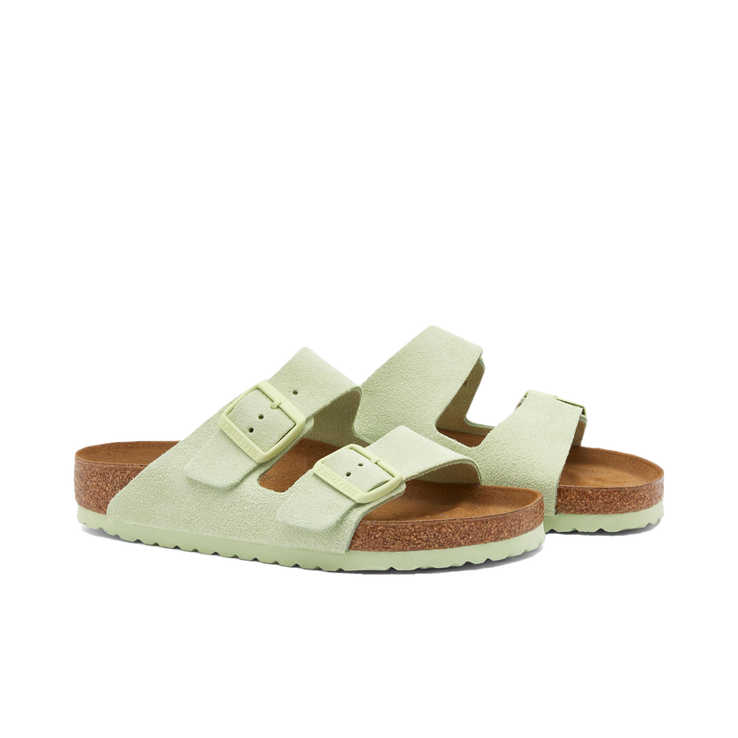 Tenisice i cipele Birkenstock Arizona Faded Lime Suede Zelena | 1026811