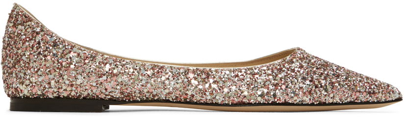 Tenisice i cipele Jimmy Choo Jimmy Choo Love Glitter Ballerina Flats Višebojno | LOVE FLAT CGF