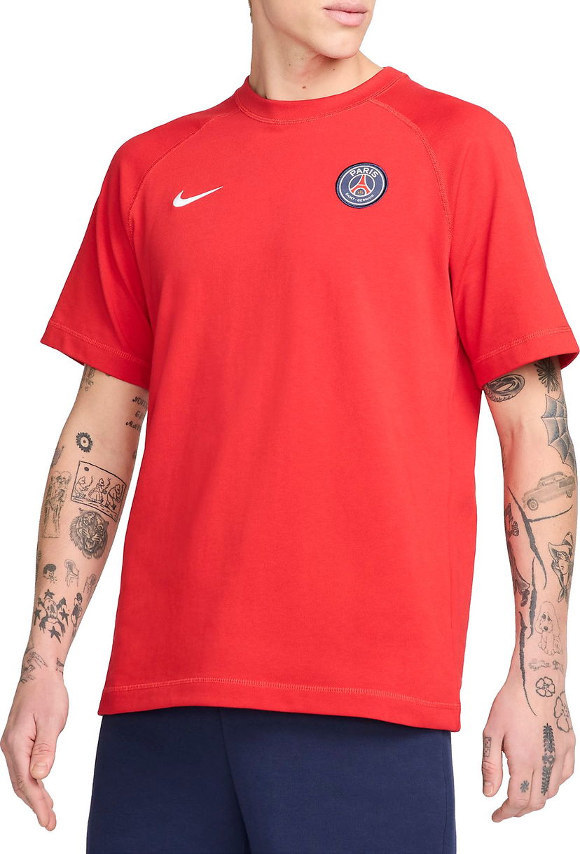Majica kratkih rukava Nike PSG M NK TRAVEL SS TOP ESN Crvena | fz7211-657