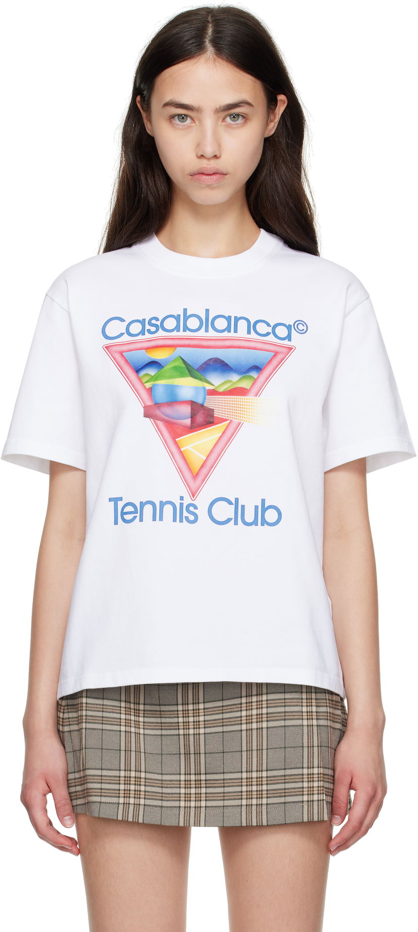 Majica kratkih rukava Casablanca Casablanca Tennis Club Graphic T-Shirt Bijela | WPF25-JTS-046-01