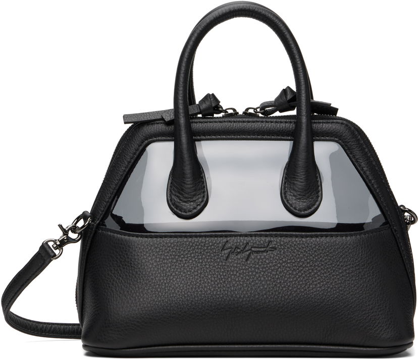 Ručna torbica Yohji Yamamoto YOHJI YAMAMOTO Translucent Mini Bag Crna | DP-I15-715