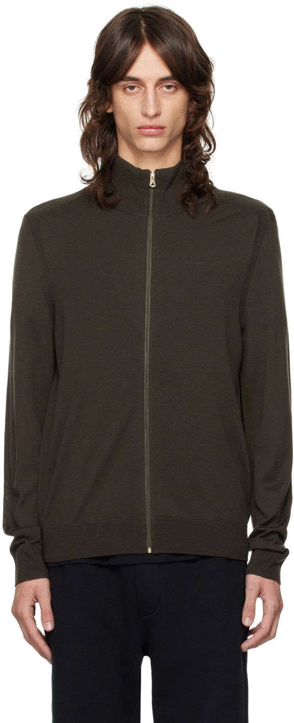 Džemper Paul Smith Paul Smith Zip Through Cardigan Smeđa | M1R-763X-M02093-35