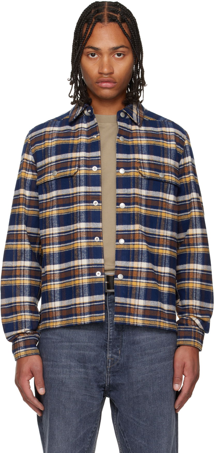Košulja Rick Owens Concordians Cropped Overshirt Višebojno | DL02E2299 CPGJP