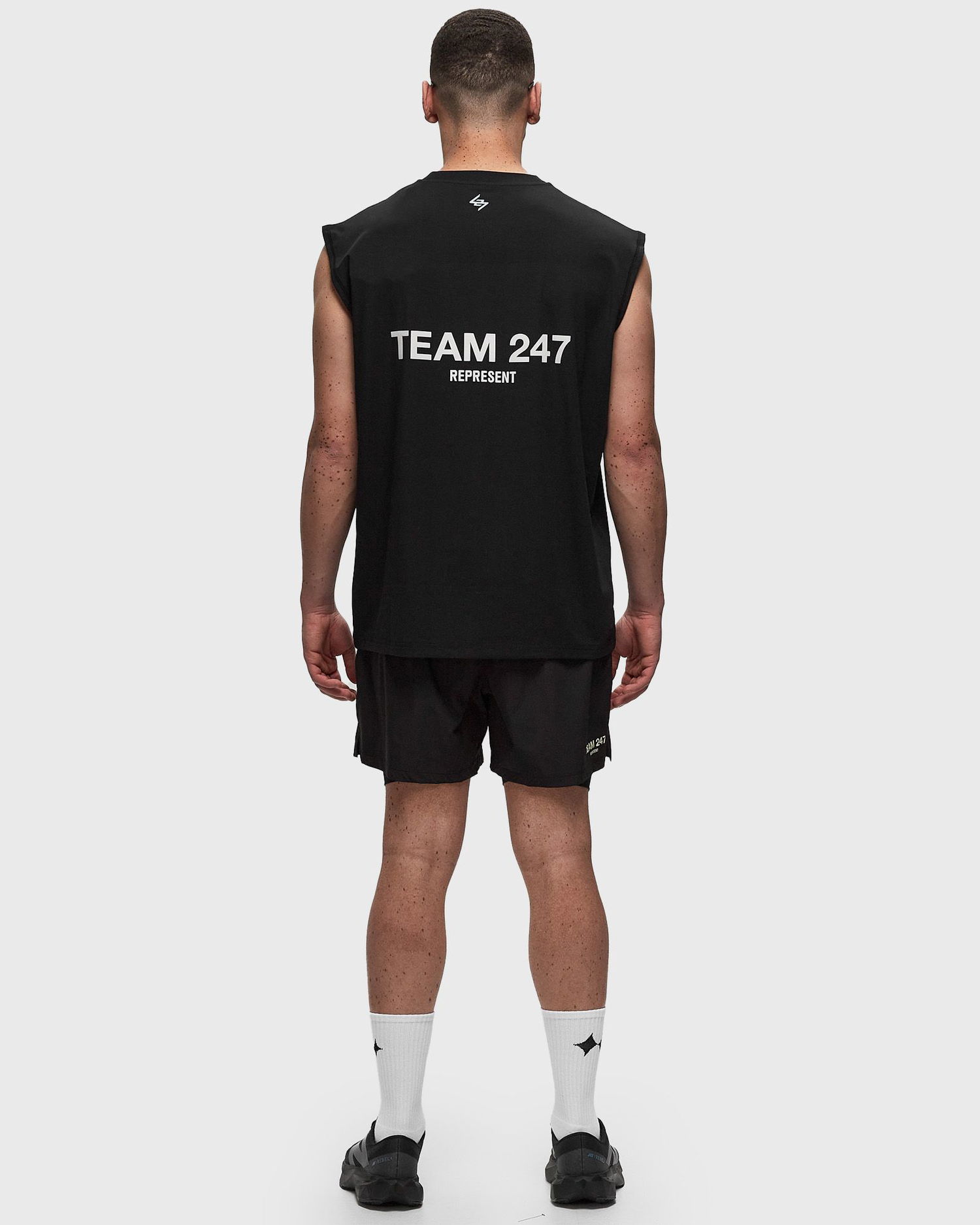 Majica bez rukava Represent Clo Represent TEAM 247 OVERSIZED TANK Crna | 247M454-01, 1