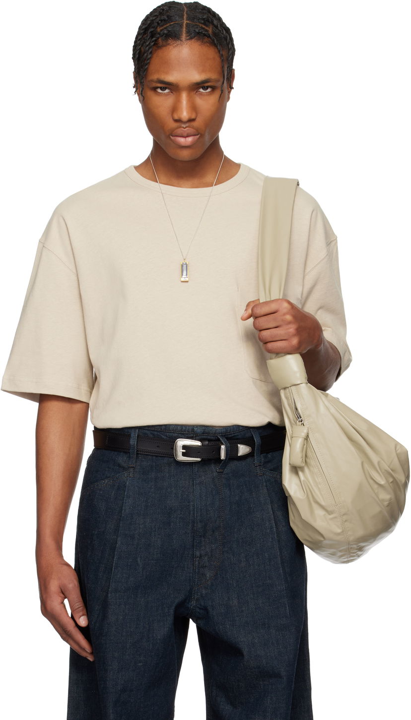 Ručna torbica LEMAIRE Lemaire Boxy Short Sleeve T-Shirt Bež | TO1382 LJ1010