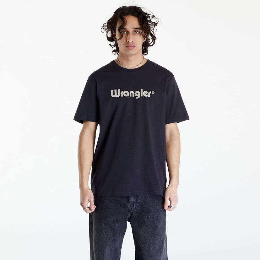Majica kratkih rukava Wrangler Logo Tee Black Crna | 112350526