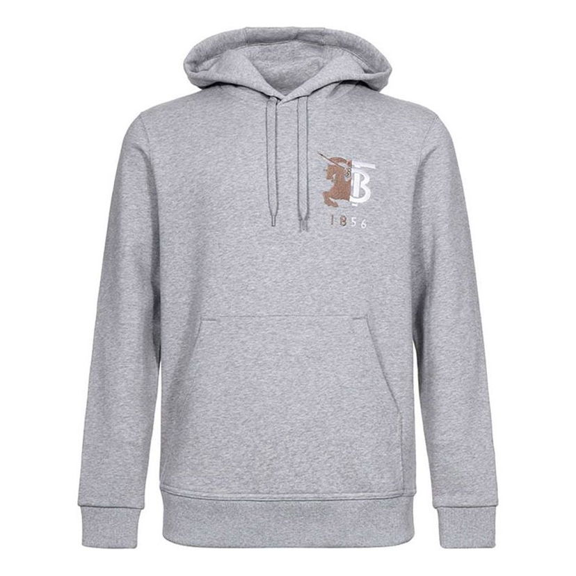 Dukserice Burberry Men's Hoodie with Equestrian Knight Logo Siva | 80256561