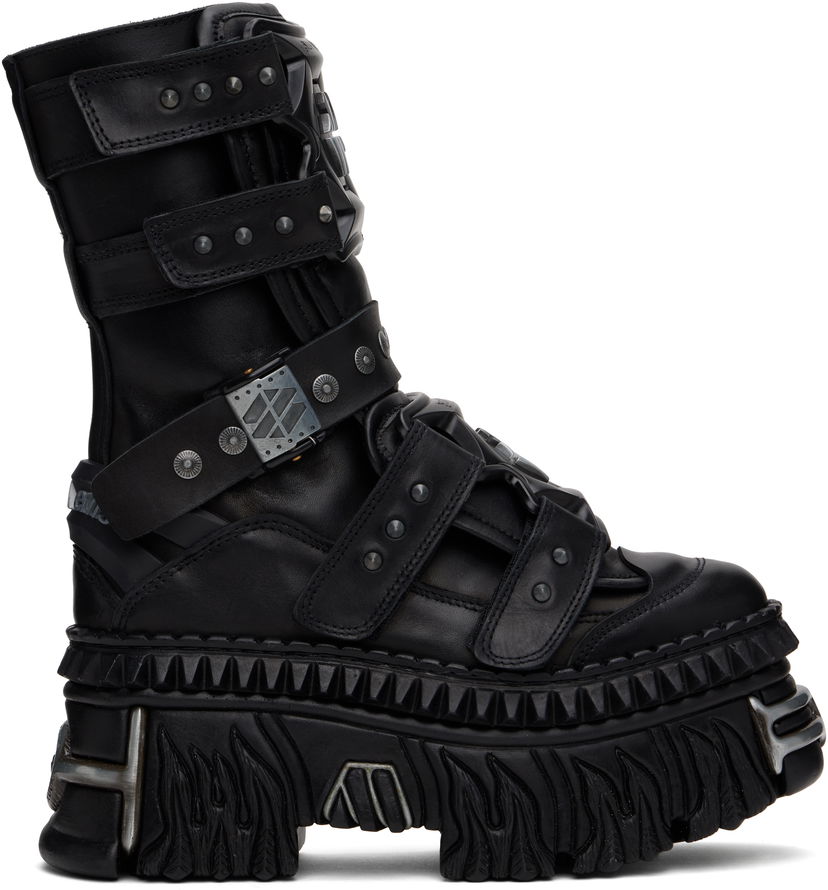 Tenisice i cipele VETEMENTS New Rock Edition Gamer Boots Crna | UA66SN120B