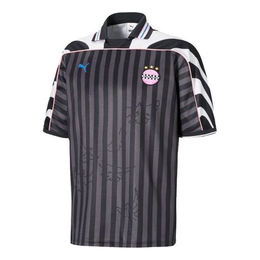 Dres Puma PUMA X KS Stripe Splicing Short Sleeve Jersey Crna | 598466-01
