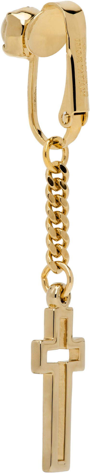 Privjesci za ključeve DSQUARED2 Dsquared2 Clip-On Cross Earring Metalik | ERM0064_37201104_7043, 1