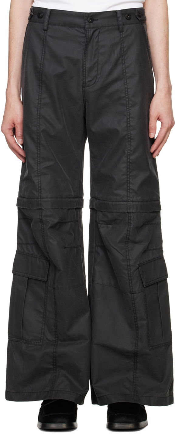 Cargo hlače Feng Chen Wang Feng Chen Wang 2IN1 Cargo Pants Crna | FUF18TR04B
