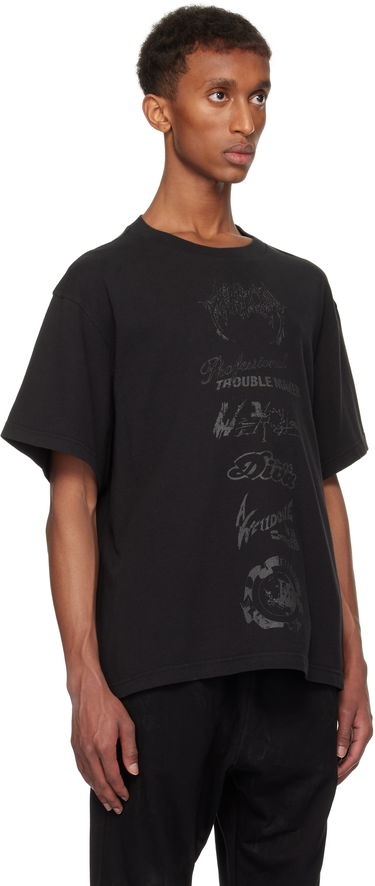 Majica kratkih rukava We11done Multi Logo Graphic T-Shirt Crna | WD-TT3-24-777-U-BK, 1