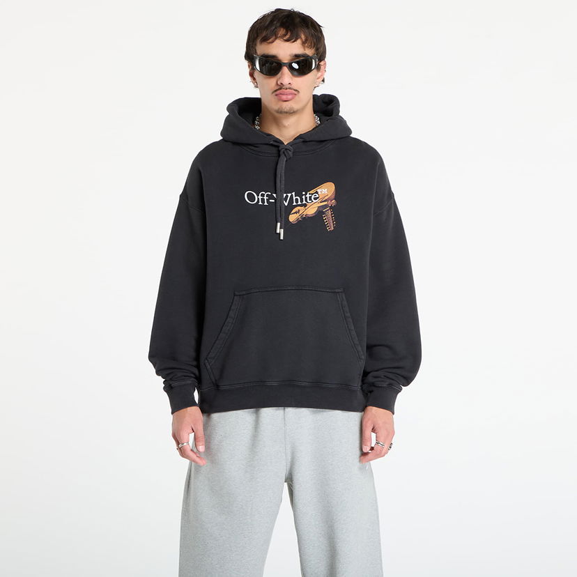 Dukserice Off-White Off-White Cupid Arrow Skate Hoodie Crna | OMBB085F25FLE0111301