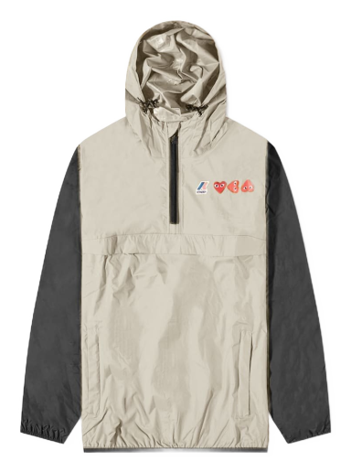 Vjetrovka Comme des Garçons K-Way x Half Zip Block Colour Jacket Bež | P1J506-3