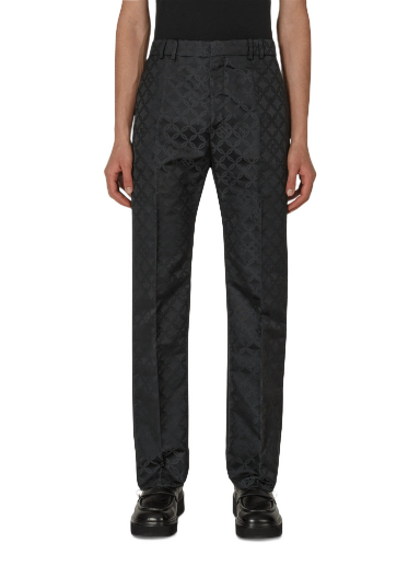Hlače Charles Jeffrey Loverboy Straight Cut Trousers Crna | CJLAW22SCT BLCHJQ