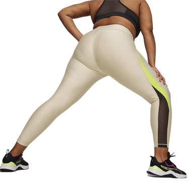 Hlače i traperice Puma FIT EVERSCULPT MESH FASHION HW 7/8 TIGHT Bež | 524798-90, 2