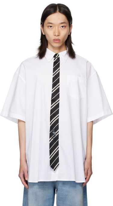 Košulja VETEMENTS Vetements Tie Short-Sleeve Shirt Bijela | UH76SH250W, 0
