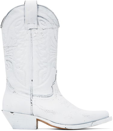 Kaputi Maison Margiela MM6 Maison Margiela Painted Cowboy Boots Bijela | SH3WW0003 P8299, 0