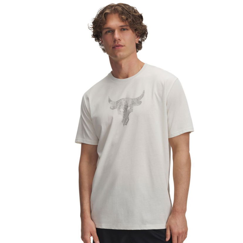 Majica kratkih rukava Under Armour Project Rock T-Shirt Bijela | 1383191-279