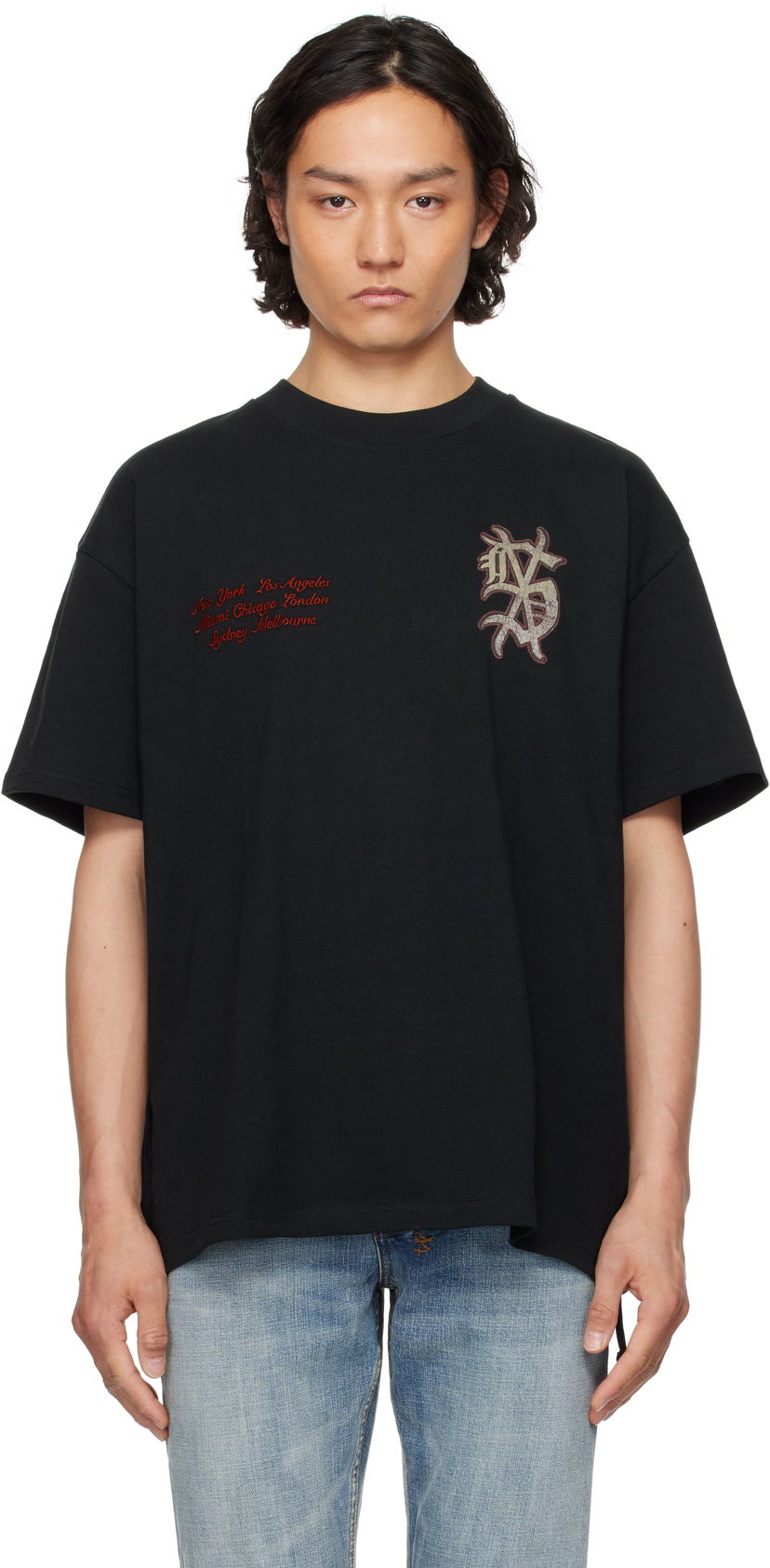 Majica kratkih rukava Ksubi Ksubi Playoff Ekcess T-Shirt Crna | MSP25TE036