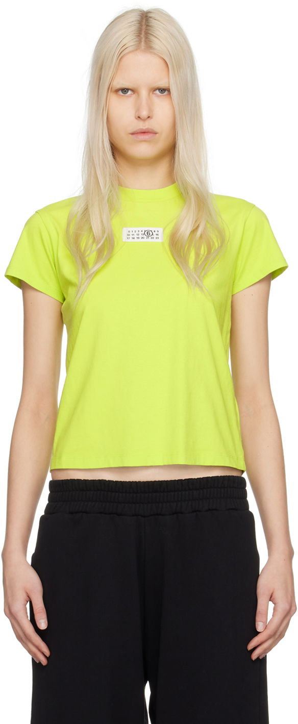 Majica kratkih rukava Maison Margiela MM6 Cropped T-Shirt Zelena | S52GC0311 S24312, 0