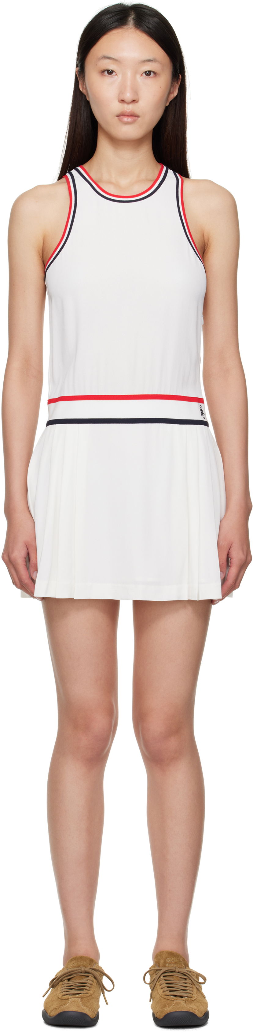 Haljina Sporty & Rich Sporty & Rich Phoebe Tennis Minidress Bijela | DR004602300WH36