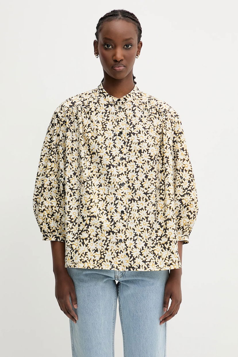 Košulja MAISON KITSUNÉ Maison Kitsuné Maxi Sleeve Relaxed Fit Shirt Crna | OW00417WC5048