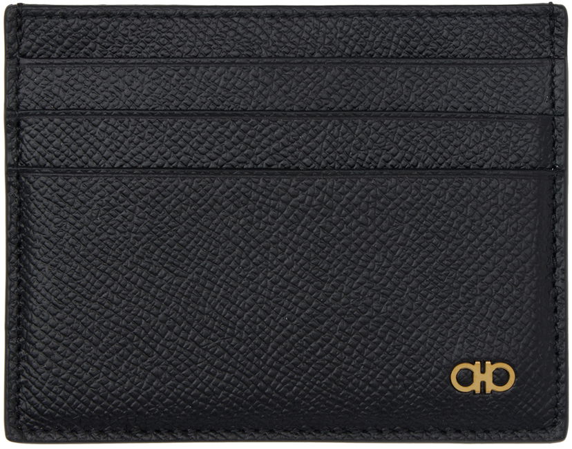 Novčanik FERRAGAMO Salvatore Ferragamo Gancini Card Holder Crna | 776843