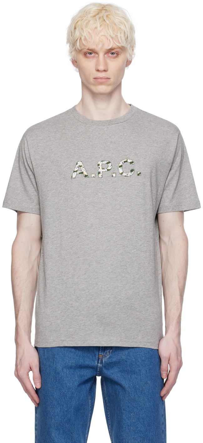 Majica kratkih rukava A.P.C. Willow T-Shirt Siva | COFDW-H26345