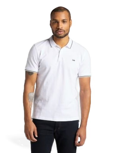 Polo majica Lee Pique Polo Bijela | L61ARLLJ