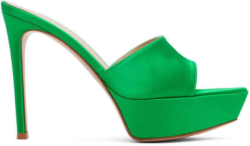 Dodaci Gianvito Rossi Gianvito Rossi Platform Heeled Sandals Zelena | G16530.85RIC.RAS