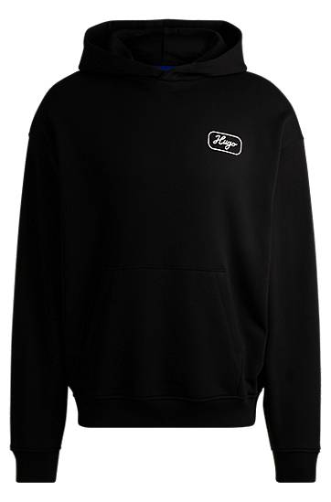 Dukserice BOSS Terry Hoodie with Embroidered Logo Crna | 50545939