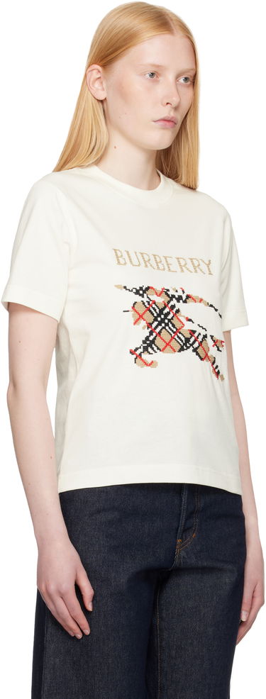 Majica kratkih rukava Burberry Burberry Large Logo Graphic T-Shirt Bijela | 8110955, 1