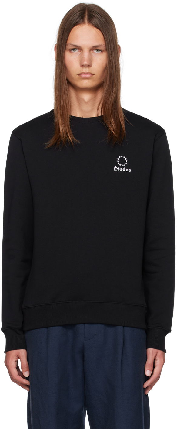 Dukserice Études Story Black Sweatshirt Crna | C00ME202A01599