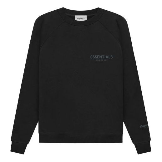 Džemper Fear of God Essentials Pullover Crewneck Sweatshirt Crna | FOG-FW21-172