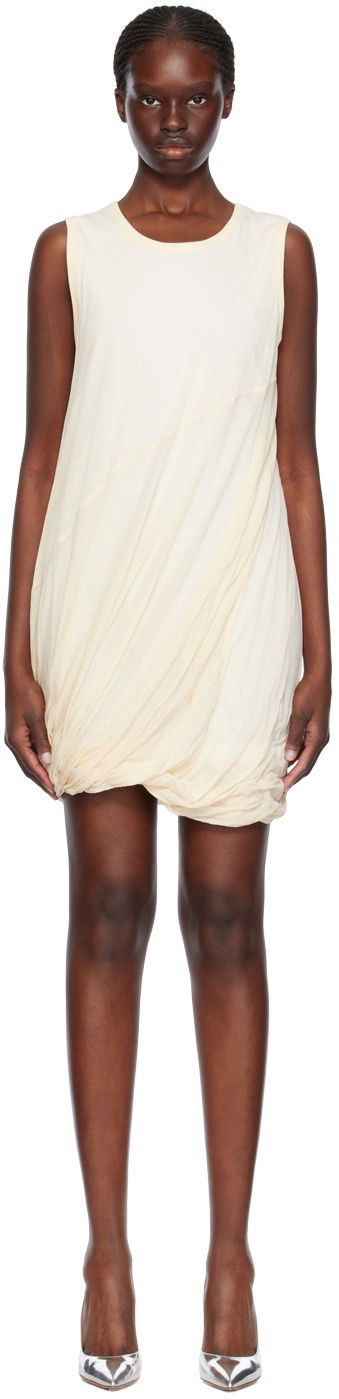 Haljina Helmut Lang Helmut Lang Bubble Minidress Bež | O02HW601