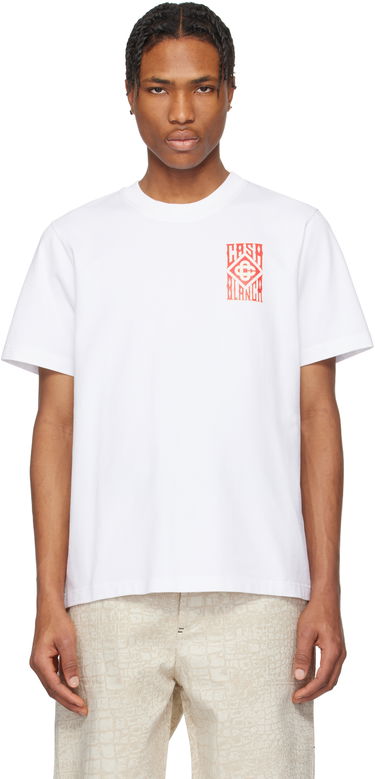 Majica kratkih rukava Casablanca Casablanca Gothic Logo T-Shirt Bijela | MS25-JTS-001-19-EX-SSENSE, 0