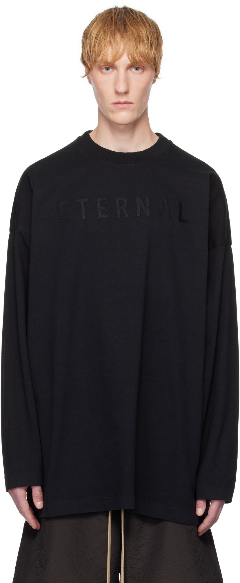 Džemper Fear of God Fear of God 'Eternal' Long Sleeve T-Shirt Crna | FGE250-5111HWJ