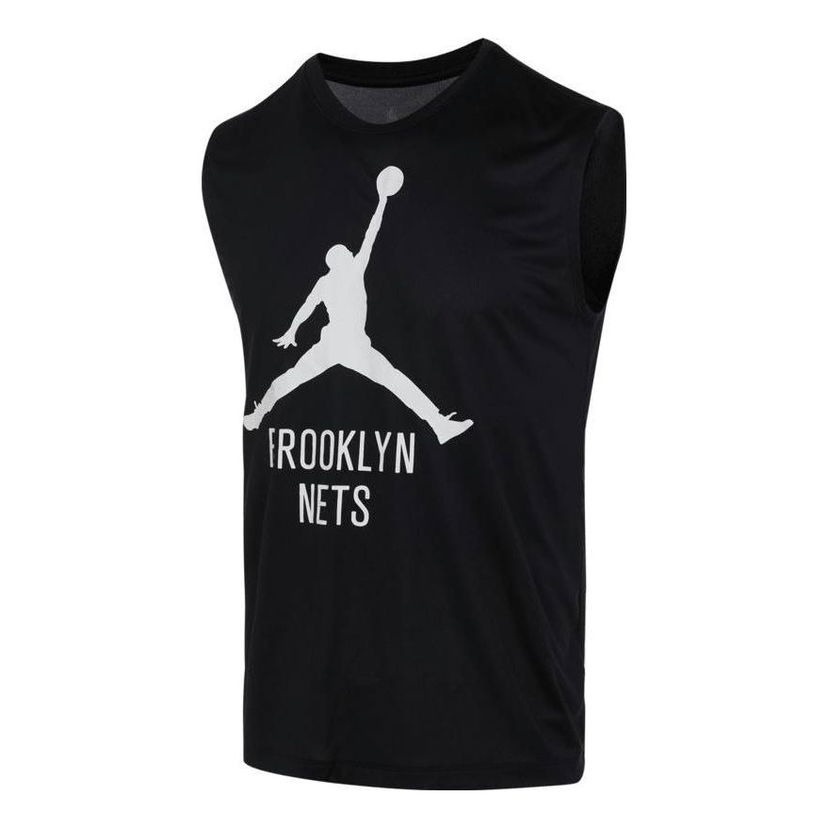 Majica bez rukava Jordan Jordan NBA Logo Vest Brooklyn Nets Crna | FQ1955-010